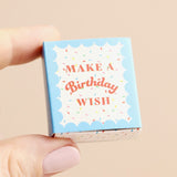 Tiny Matchbox Birthday Cake Ceramic Token