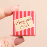 Tiny Matchbox Heart Ceramic Token